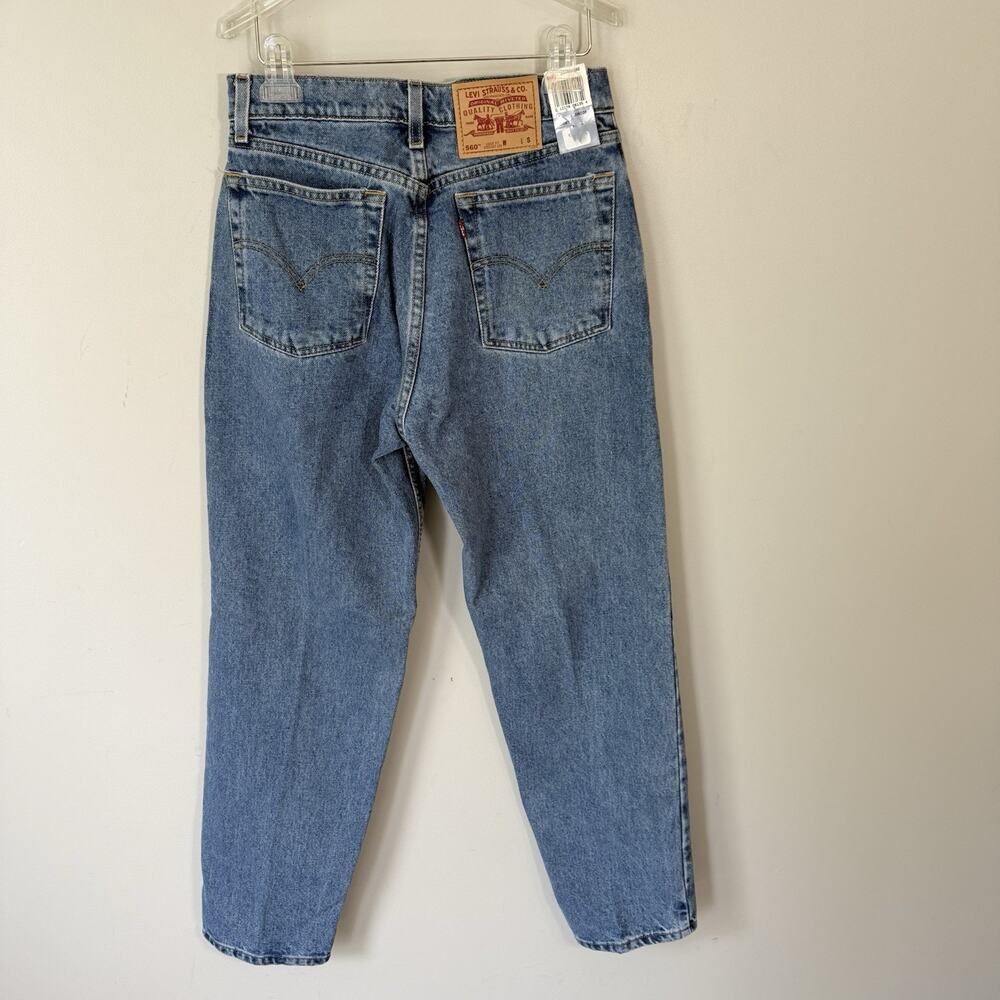 VTG Levi's 560 Jeans Womens 9 Jr. Short W29 Loose Fit Straight Leg 90s USA NEW